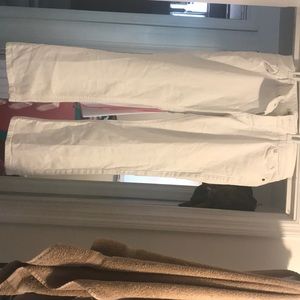 White CAbi boot cut jeans